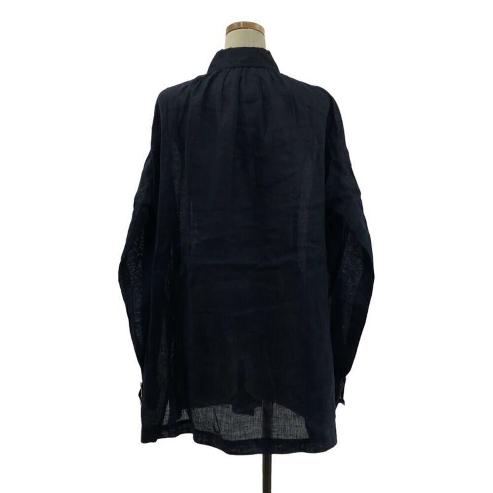 Chanel - Coco Mark Button Linen Gathered Oversize… - image 4